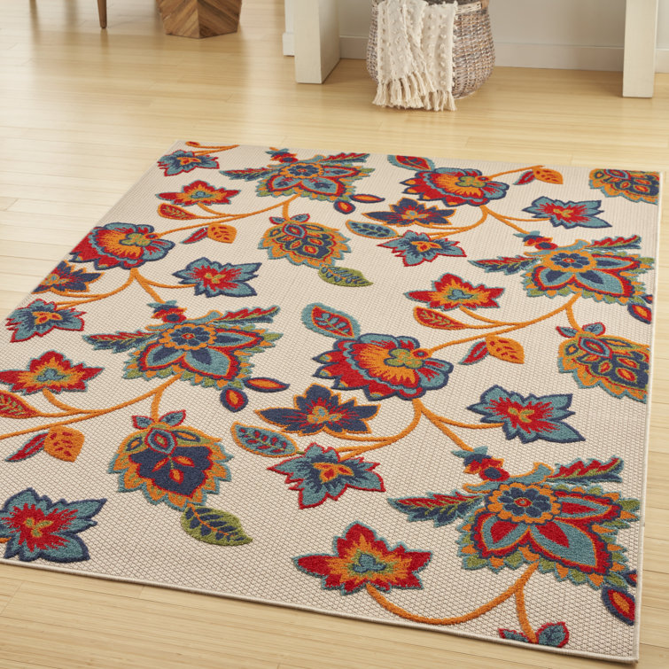Anastasios Floral Multicolor Indoor/Outdoor Area Rug