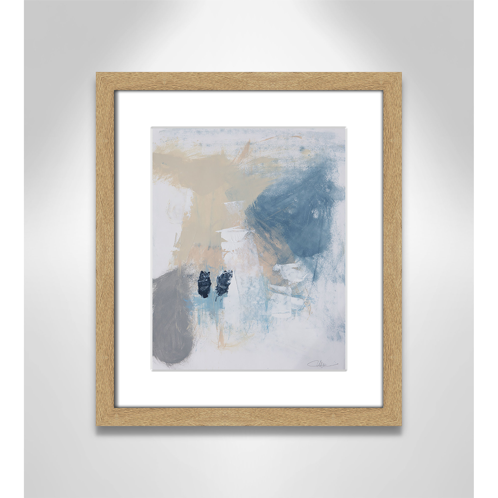 Coastal Carnival II Print by Casa Fine Arts, 15" H x 13" W x 1.25" D, Natural Single Picture Framed Paper, White