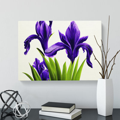 Spectacular Iris Flowers - Wrapped Canvas