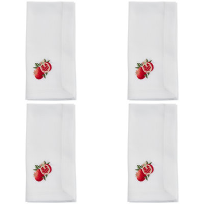 Worsham Collection Polyester Embroidered Square Napkin