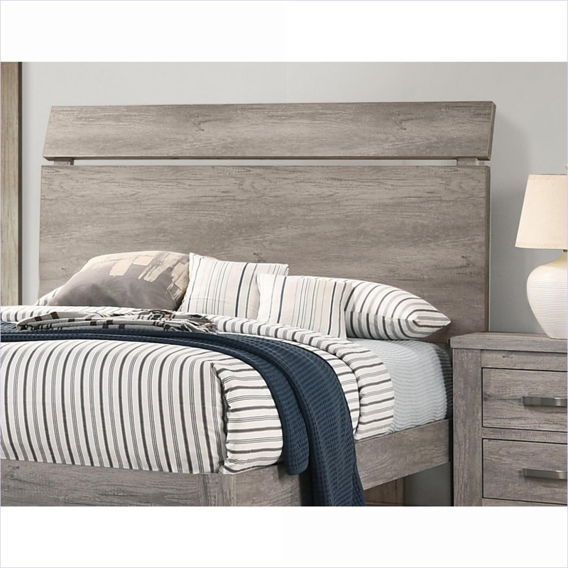 Structure de lit plateforme en bois grand format moderne, stratifié en papier gris pour la chambre principale et la chambre d'amis