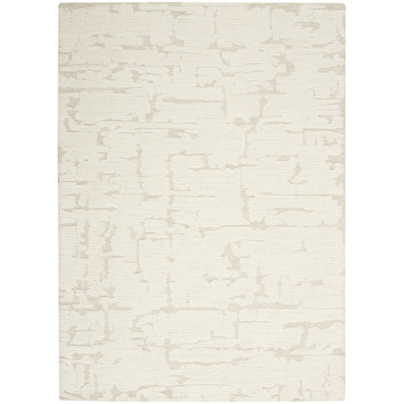 CK009 SCULPTURAL Abstract Hand Woven Area Rug, Rectangle 5'3" x 7'3"