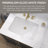 20 In. L Rectangular Bathroom Sink In White Ceramic Undermount Vessel Sink With Overflow Undercounter Single Basin