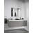 Verdera Recessed or Surface Mount Frameless Medicine Cabinet with 2 Adjustable Shelves and Electrical Outlet