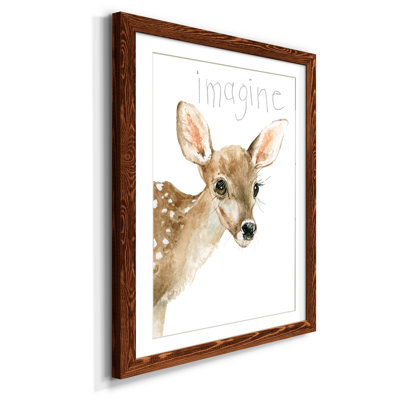 «Forest Fur Baby Deer» - Cadre photo, reproduction d'art sur papier