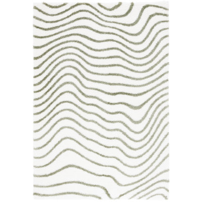 Karmelo Tahoe Shag Performance Abstract Rug