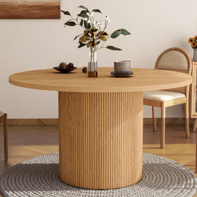 Charleily 47.2'' Solid Wood Round Dining Table