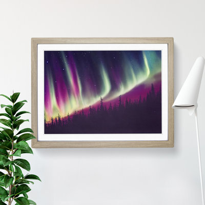 Watercolour Aurora Borealis Vol.2 - Picture Frame Painting