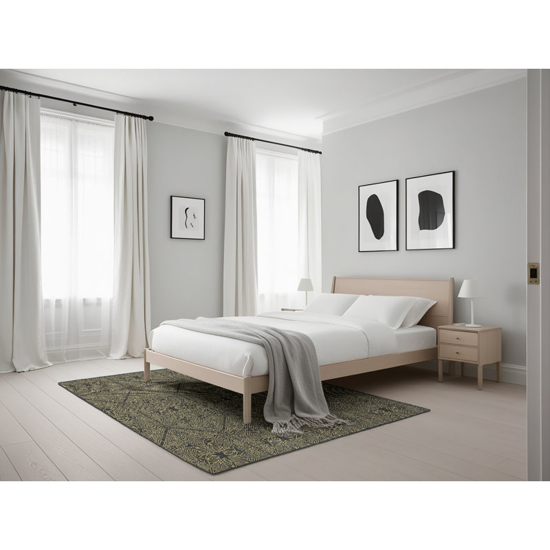 Tapis noir, Rectangle 5 pi x 7 pi