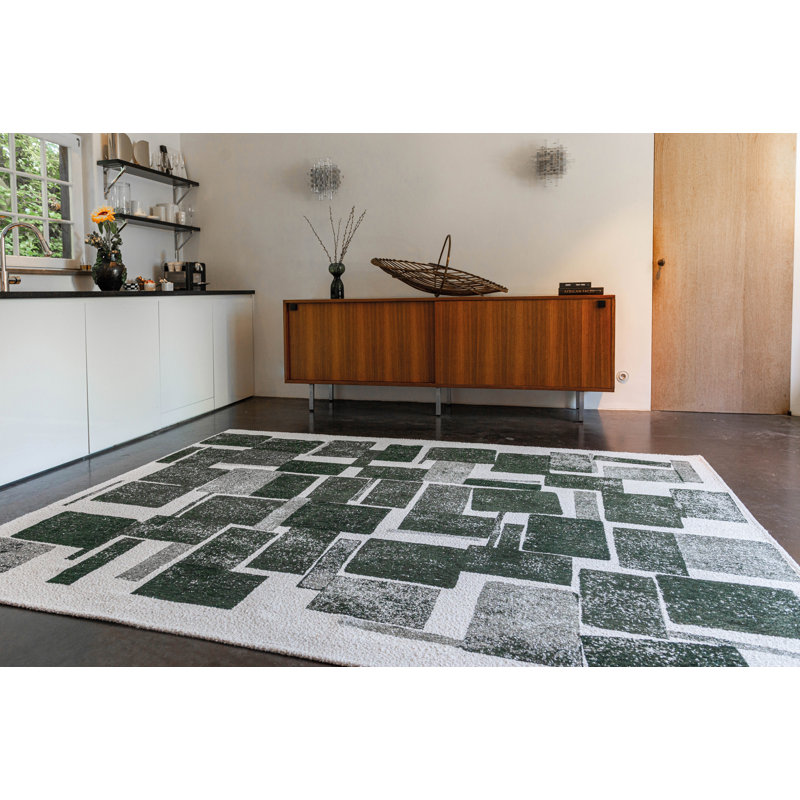Geometric Recycled P.E.T Area Rug, Rectangle 80 x 150cm
