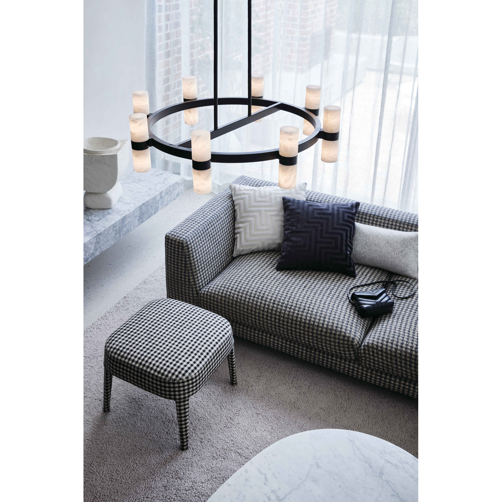 Conners 16 Light Pendant, Black