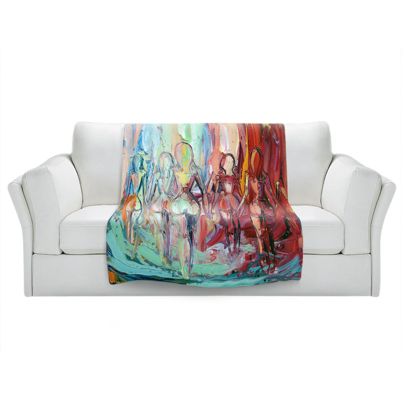 Hand Woven Throw Blanket, 68" x 80"