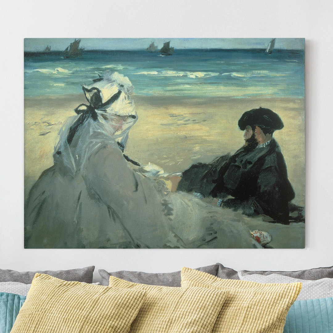 Leinwandbild On the Beach von Edouard Manet