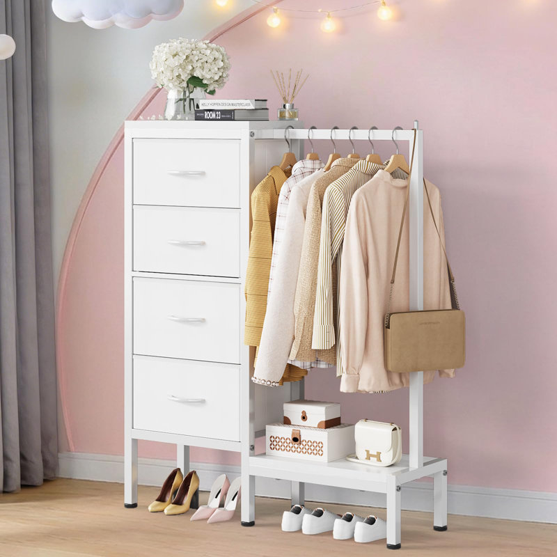 76.2 cm W Storage Rack, White