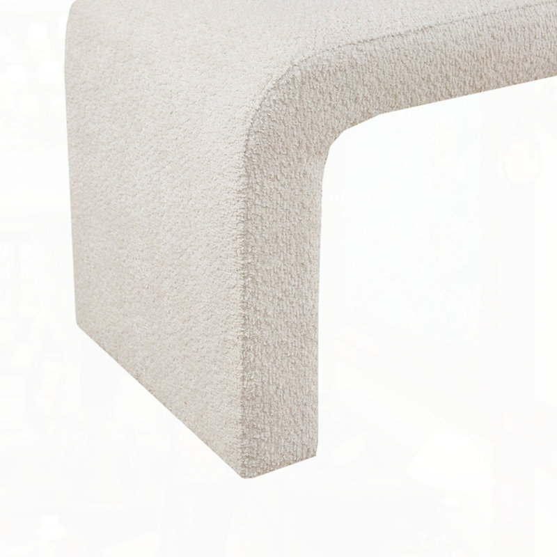 Banc Boucle Waterfall, Crème, crème