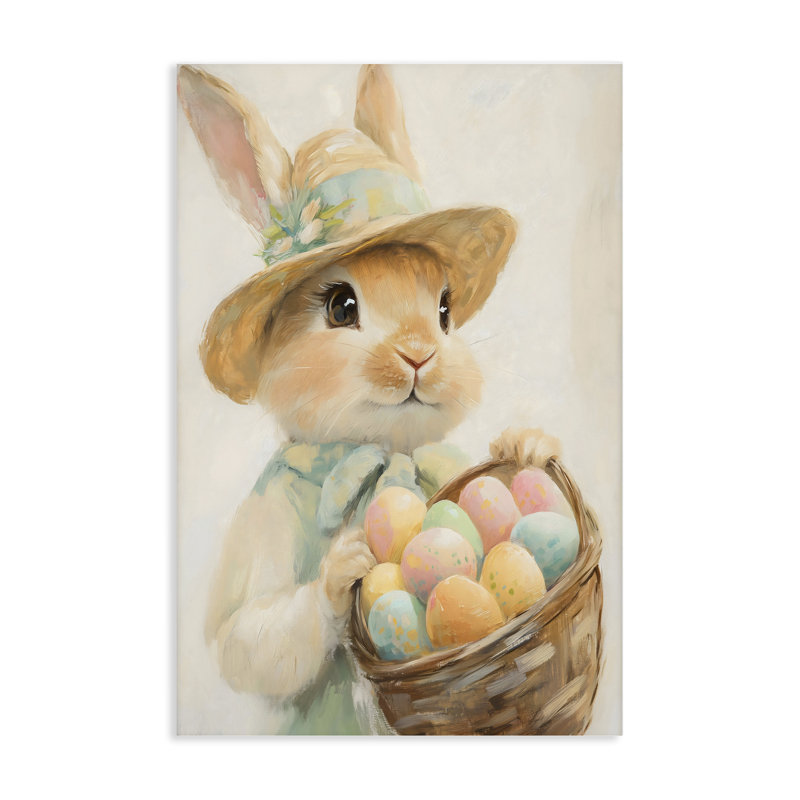Toile de lapin de Pâques, conception de The Prints Vibe, 24x16