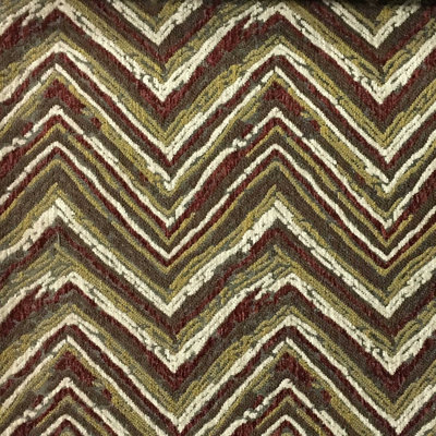 Union-Norwich Chevron Pattern Heavy Chenille Fabric