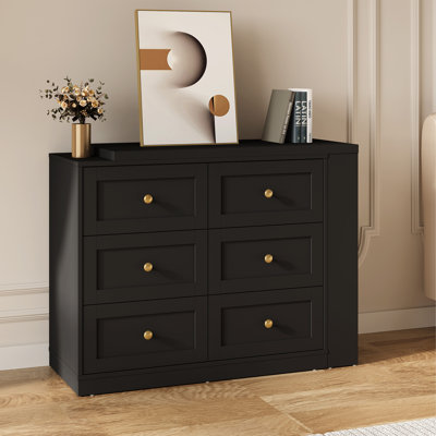Extendable Makeup Vanity Desk With 6 Drawers