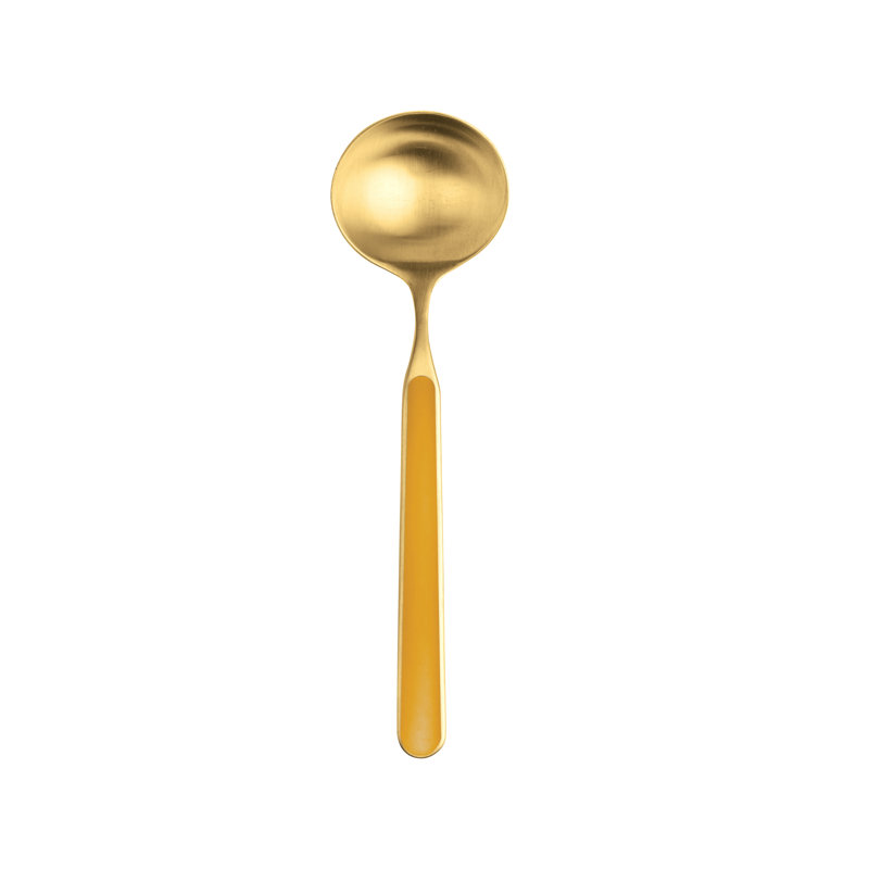 Louche en acier inoxydable Fantasia Ice Oro, Moutarde