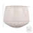 Amethyst Medium Round Lightweight White Concrete Indoor Or Outdoor Planter In White