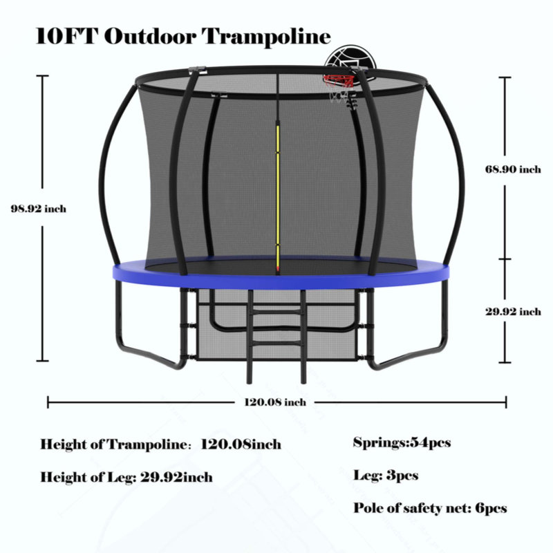 Trampoline 10 pi