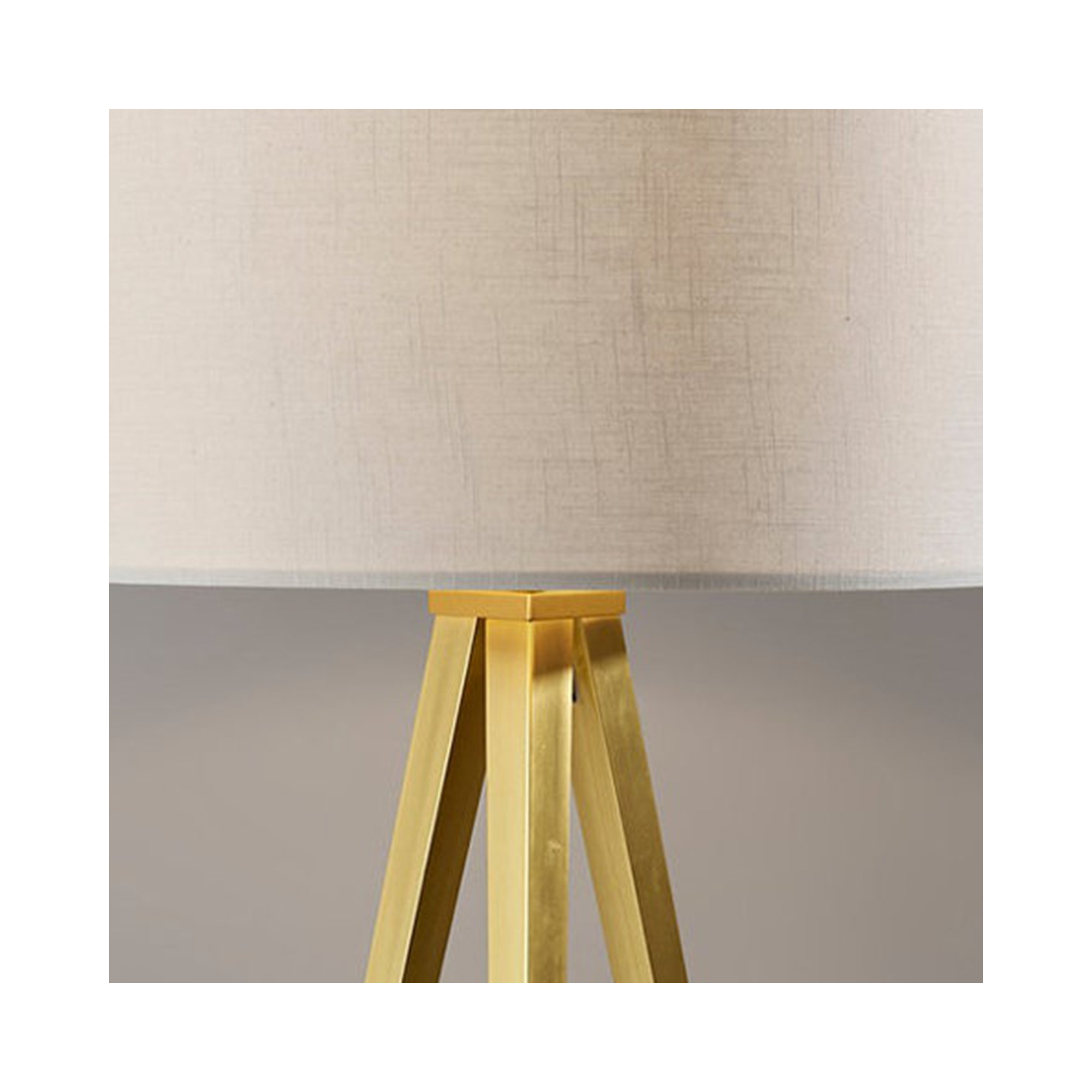 Cas 61.5'' Smart Enabled Floor Lamp, Antique Brass, Beige