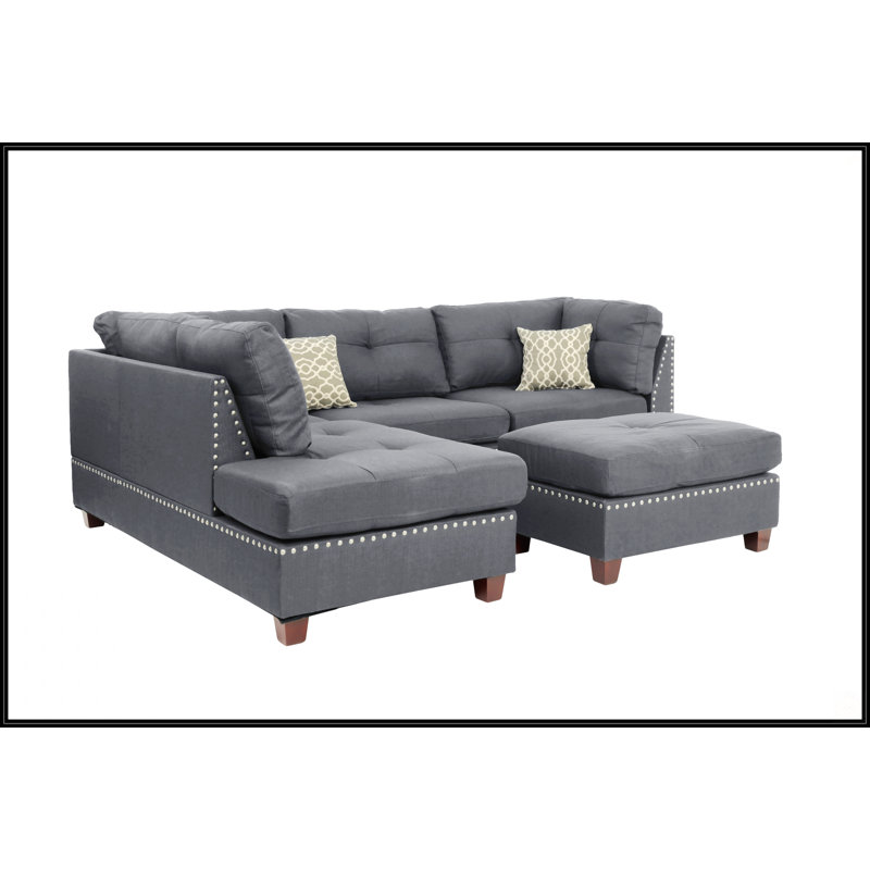 Canapé modulaire 3 pièces, Gris