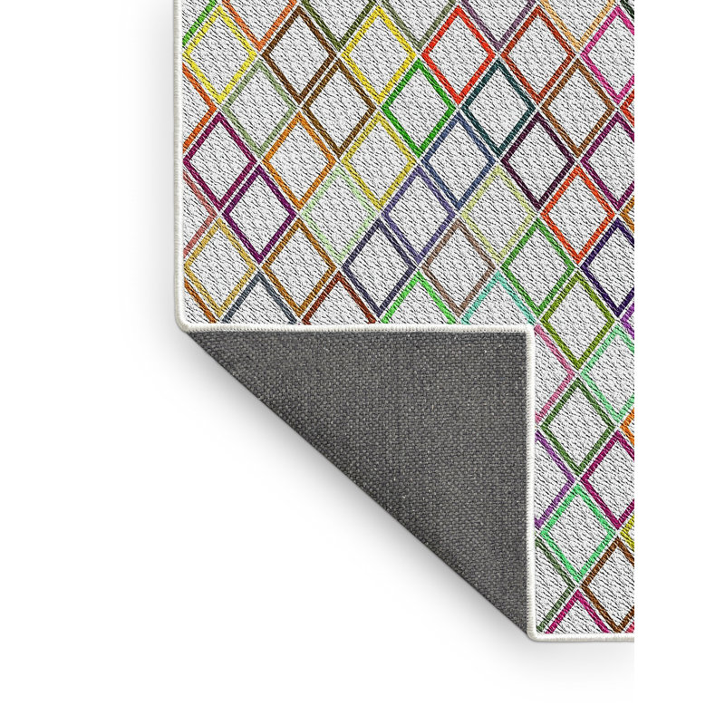 Geometric Indoor Rug, Rectangle 7' x 9'