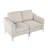 Modular Sectional Two-Seater Sofa  , Corduroy Sectional Couch,Beige-1780941968