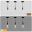  Luminaire suspendu moderne en verre à 3 lumières pour îlot de cuisine noir (ensemble de 3)-1440241466