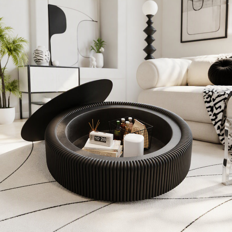 Table basse 31,5 po, Noir