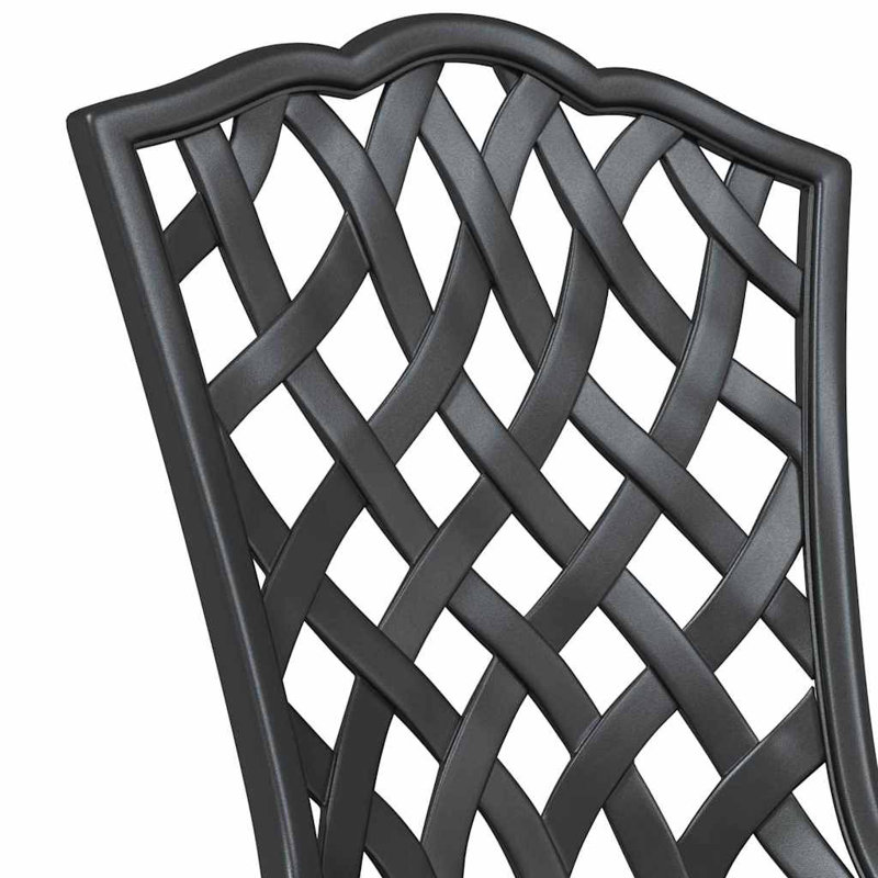 Patio Dining Side Chair, Black