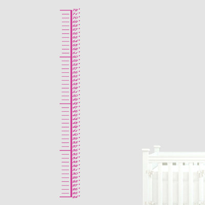 Abstract Non-Wall Damaging Growth Chart Decals