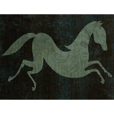 Horse Simple Silhouette II by Regina Moore - Wrapped Canvas Print