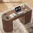 57.9'' Mid-Century Executive Desk With Drawers, File Cabinet And Power Outlet, Home Office Computer Desk With Storage Cabinet-1790109479