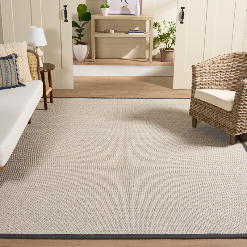 Torbin Sisal Area Rug, Linen, Square 91 cm