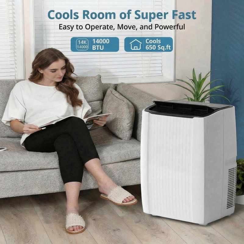 Climatiseur portatif 14 000 BTU 5-en-1