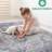 5X7 Grey+Blue Area Rug - Colorful Eat-In Kitchen Rug, Non-Shedding, Stain For Dining Seamless Placement, Home Decor-150102176