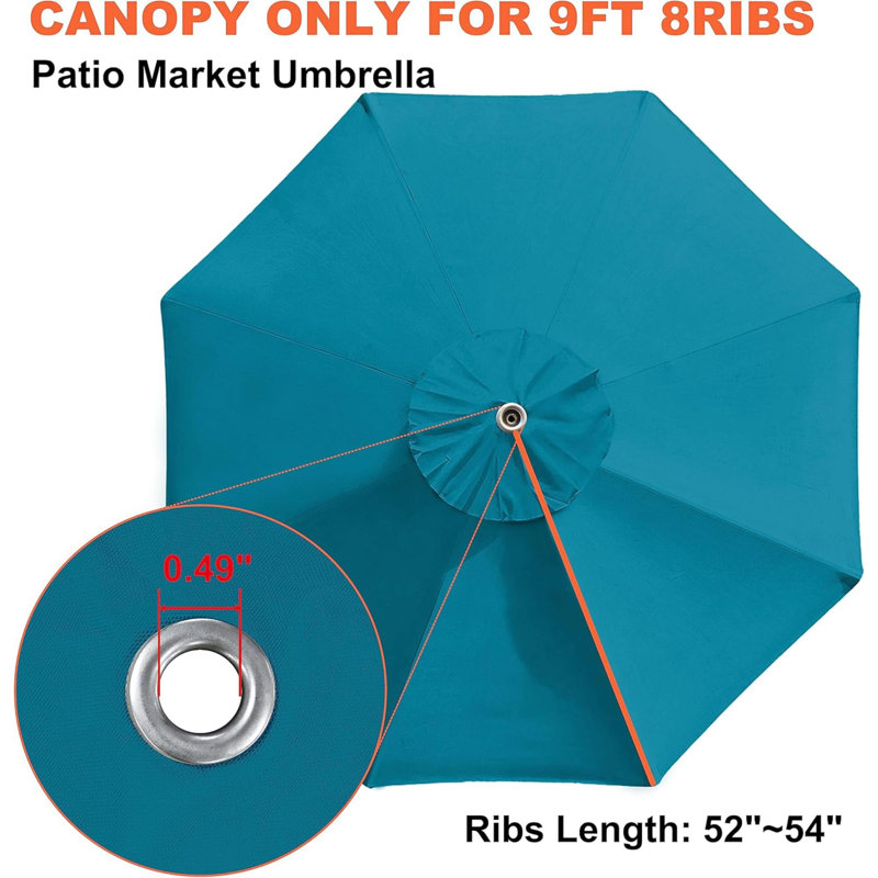 Housse de protection pour parapluie, Sarcelle