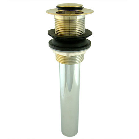 South Beach Pop-Up Bathroom Sink Drain, Polished Brass