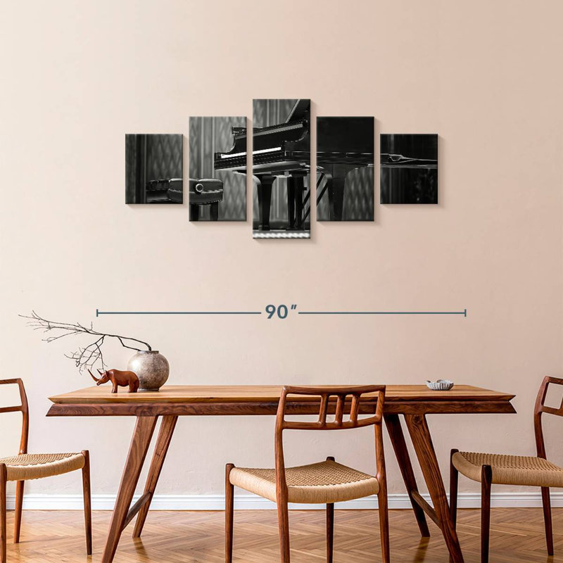 Grand Piano, 34" H x 74" W