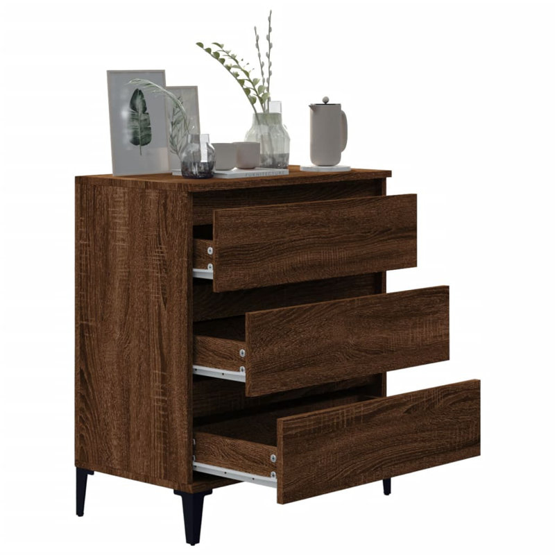 Caraban 60cm Sideboard, Brown/Black