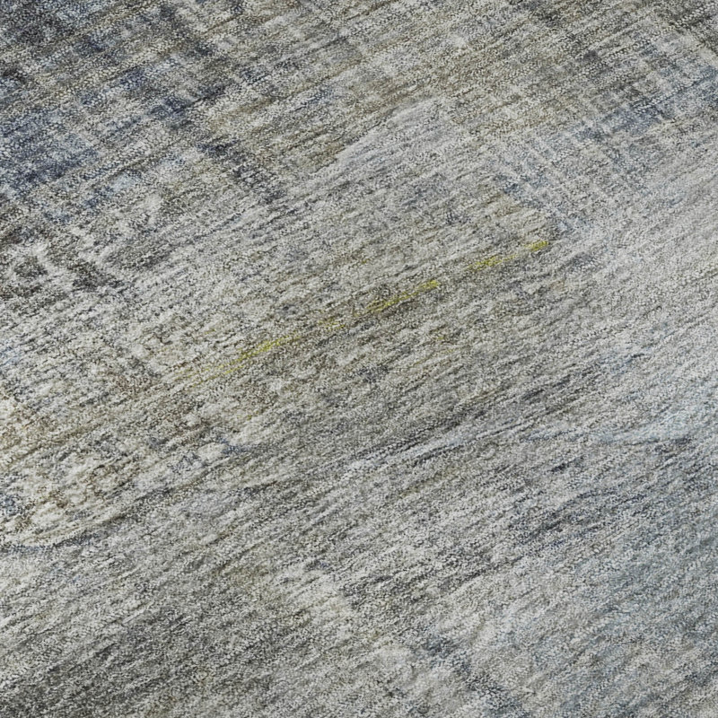 Premium Machine Washable Mayfield Abstract Rug, Sky, 9' x 12'