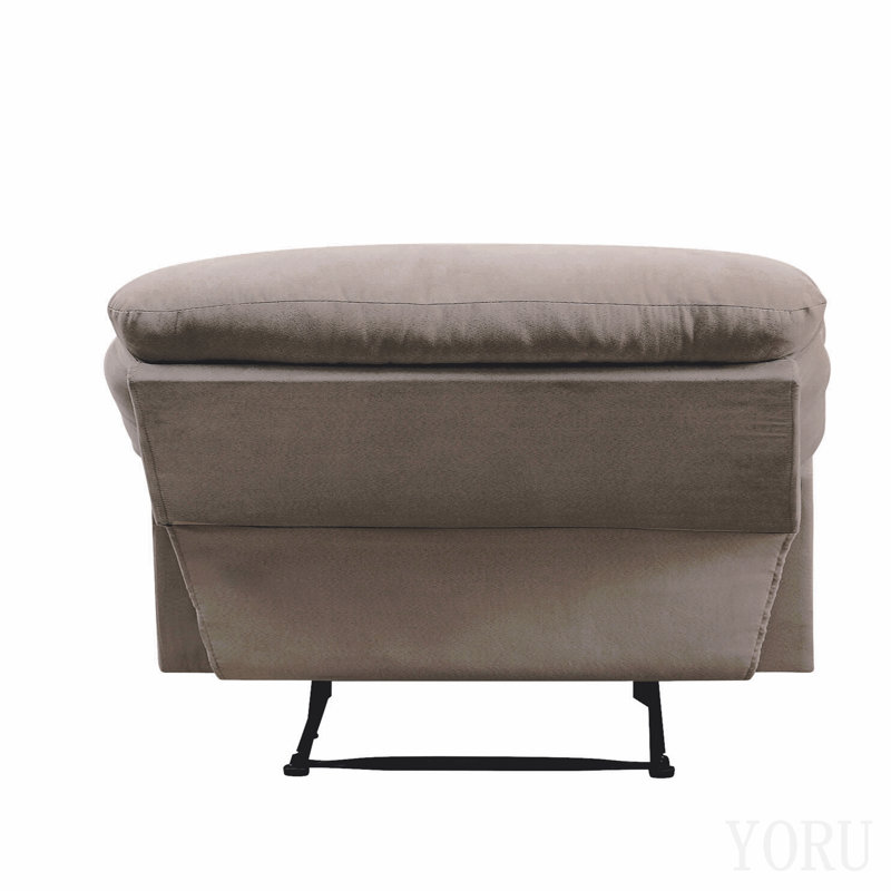 Light Brown Recliner With Pillow Top Arm