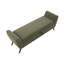Banc de rangement moderne de 60 po avec pieds en bois Mid-Centruy-131094515