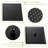Oil Rubber Bronze Shower With 10 Inch Square Dual Head - Wall Mount System Mounted-125519125