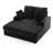 2-Person Cloud Sleeper Chaise Lounge Thick Plush Upholstered Sofa Solid Wood Frame with Metal Reinforcement(Minimal Assembly Needed)-281355523
