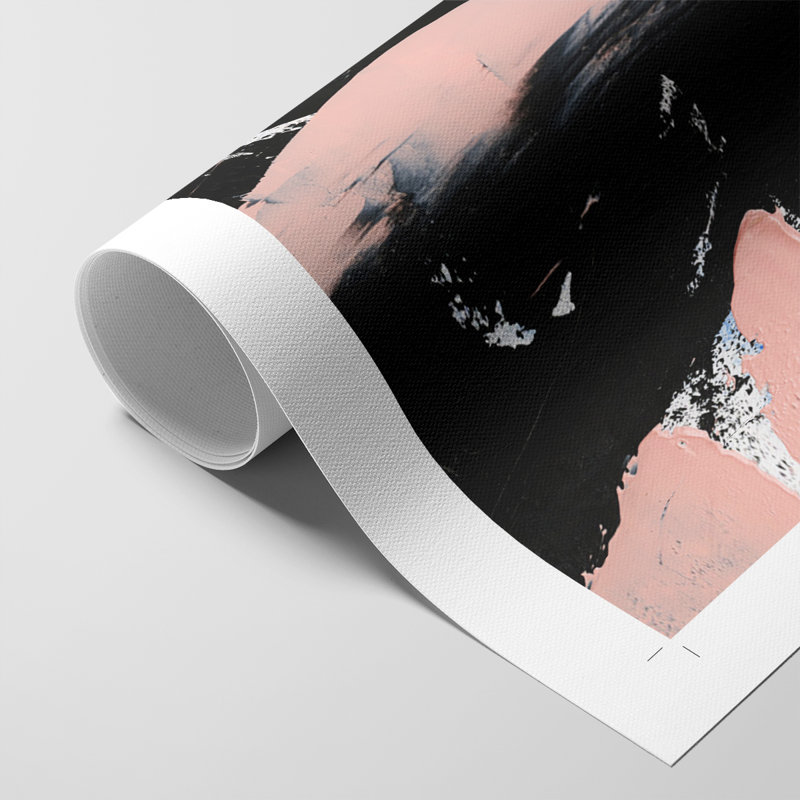 Black & Blush I - Impression sur toile seulement - NON-CADRE, H 60 po x l 40 po