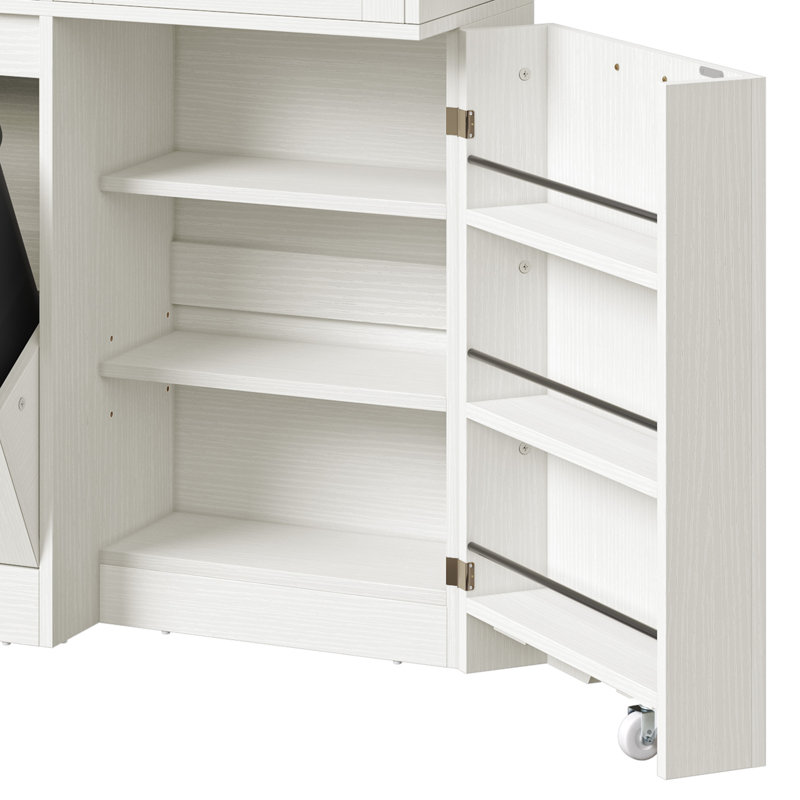 Garde-manger 69 po Cindylou, Blanc / brun