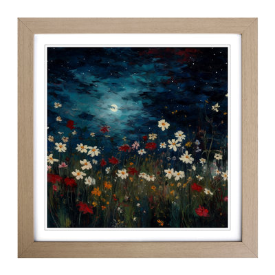 Cosmos Post-Impressionism - Framed Print